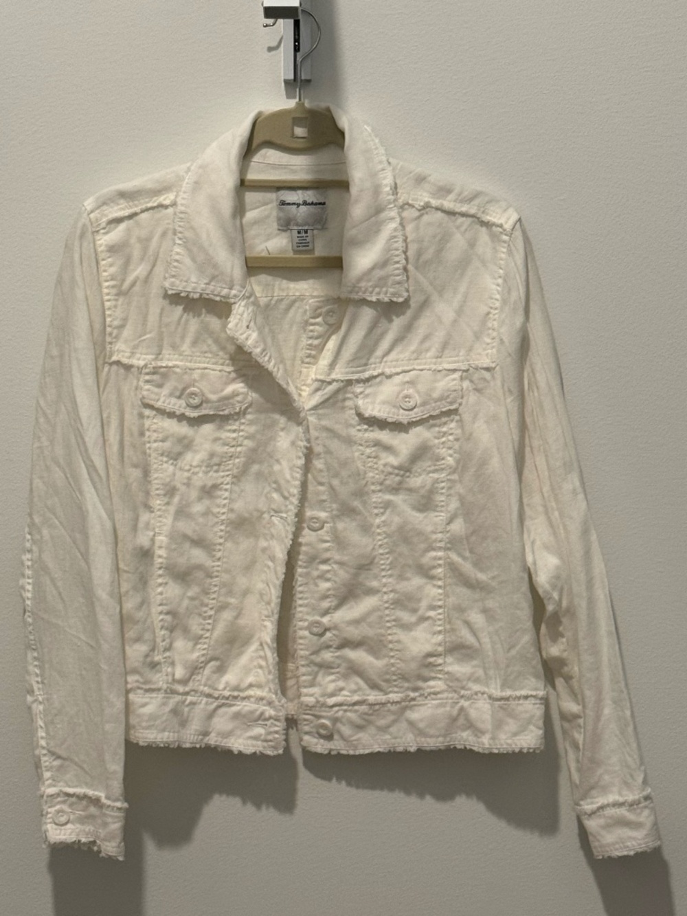 Tommy Bahama Two Palms Linen Raw-Edge Jacket